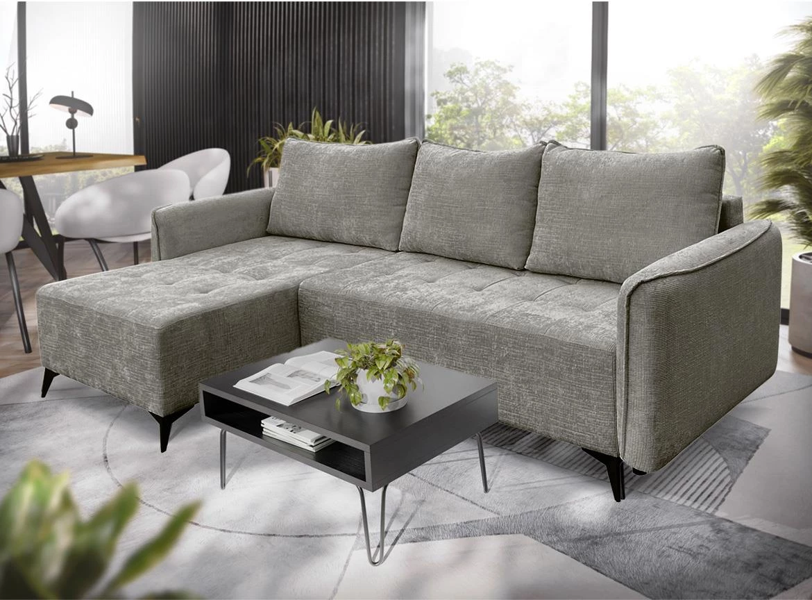 Fargo Astra 5 ugaona garnitura 275x160x80 cm smeda univerzalna