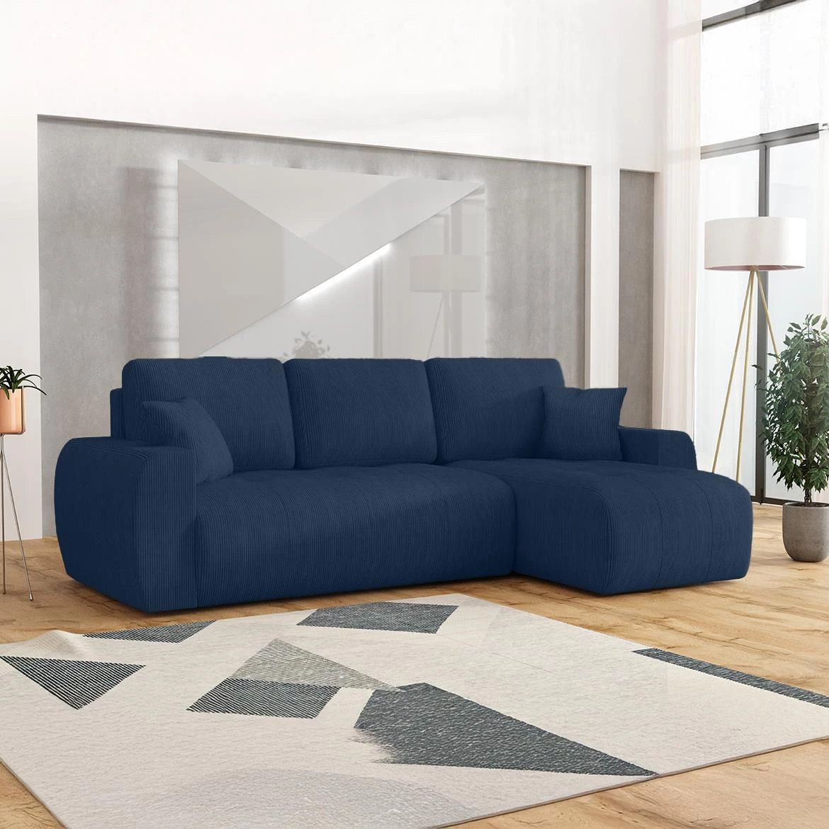 Ivo Ontario 26 ugaona garnitura  224x145x99 cm plava univerzalna