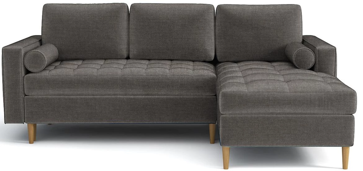 Monza Viva 5 ugaona garnitura na razvlacenje 246x172x101 cm braon desna