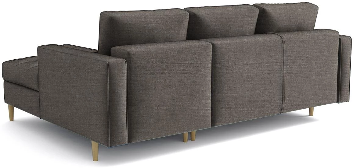 Monza Viva 5 ugaona garnitura na razvlacenje 246x172x101 cm braon desna