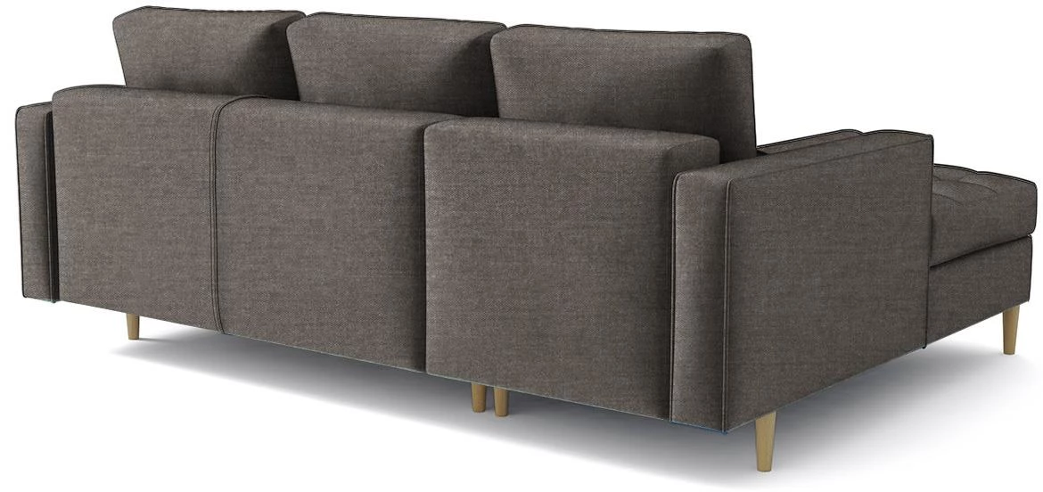 Monza Viva 5 ugaona garnitura na razvlacenje 246x172x101 cm braon leva