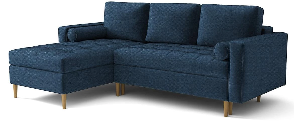 Monza Viva 77 ugaona garnitura na razvlacenje 246x172x101 cm plava leva