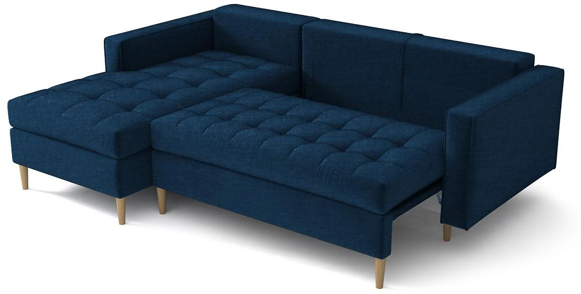 Monza Viva 77 ugaona garnitura na razvlacenje 246x172x101 cm plava leva