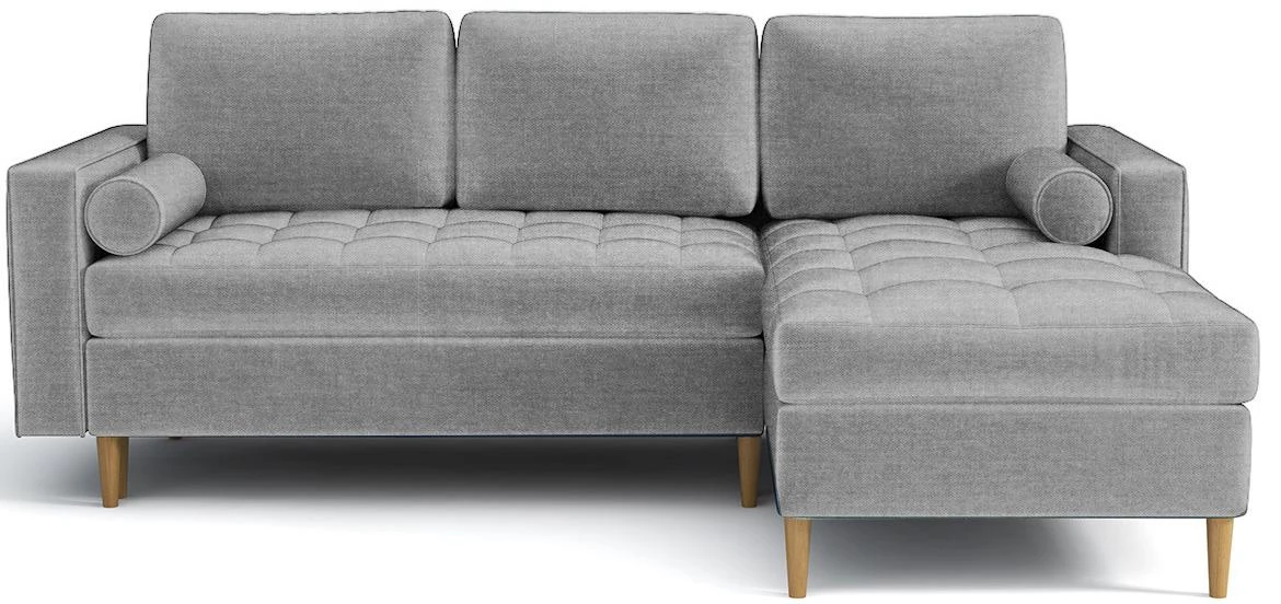 Monza Viva 14 ugaona garnitura na razvlacenje 246x172x101 cm siva desna