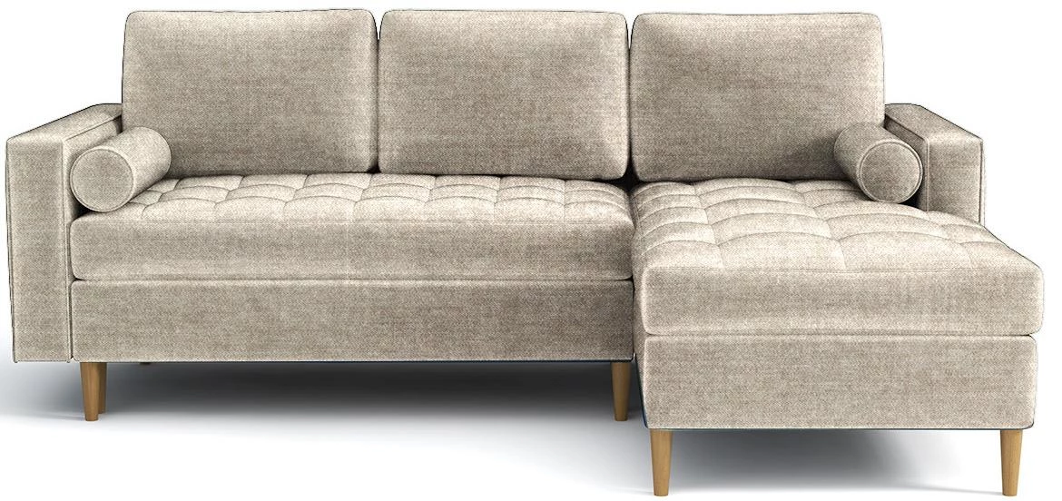 Monza Viva 2 desni ugaona garnitura na razvlacenje 246x172x101 cm bež desna