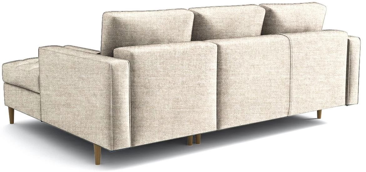 Monza Viva 2 desni ugaona garnitura na razvlacenje 246x172x101 cm bež desna