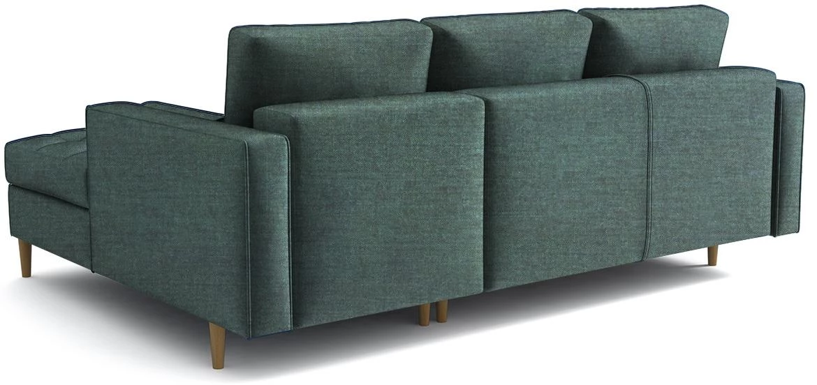 Monza Viva 12 ugaona garnitura na razvlacenje 246x172x101 cm zelena desna