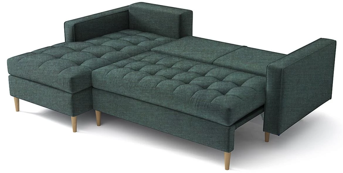 Monza Viva 12 ugaona garnitura na razvlacenje 246x172x101 cm zelena leva