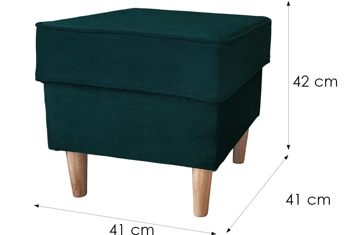 Kingston Holand 78 00/1 tabure 41x41x42 cm zelena