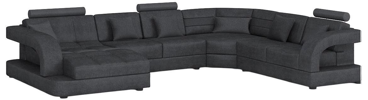 Douglas C L Morena 1 ugaona garnitura 385x280x100 cm siva desna