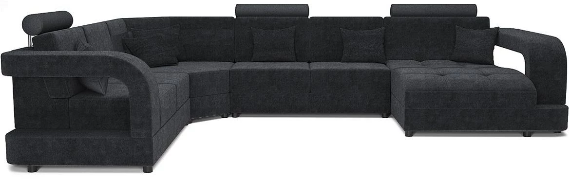 Douglas C P Morena 1 ugaona garnitura 385x280x100 cm siva leva