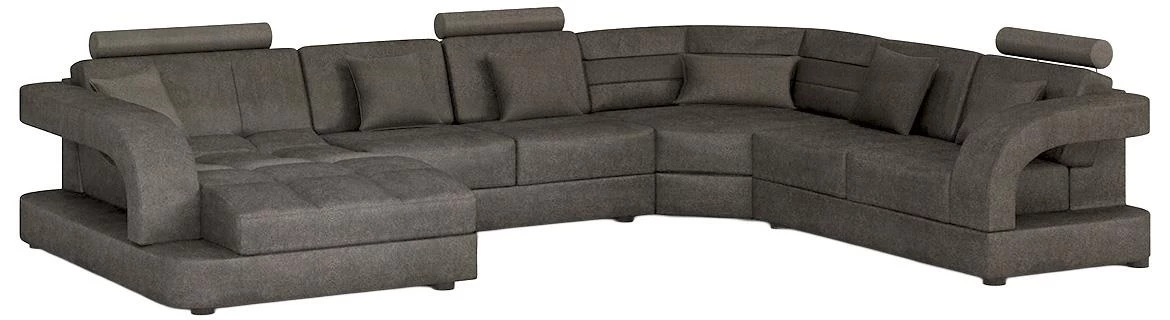 Douglas C L Morena 5 C ugaona garnitura 385x280x100 cm braon desna