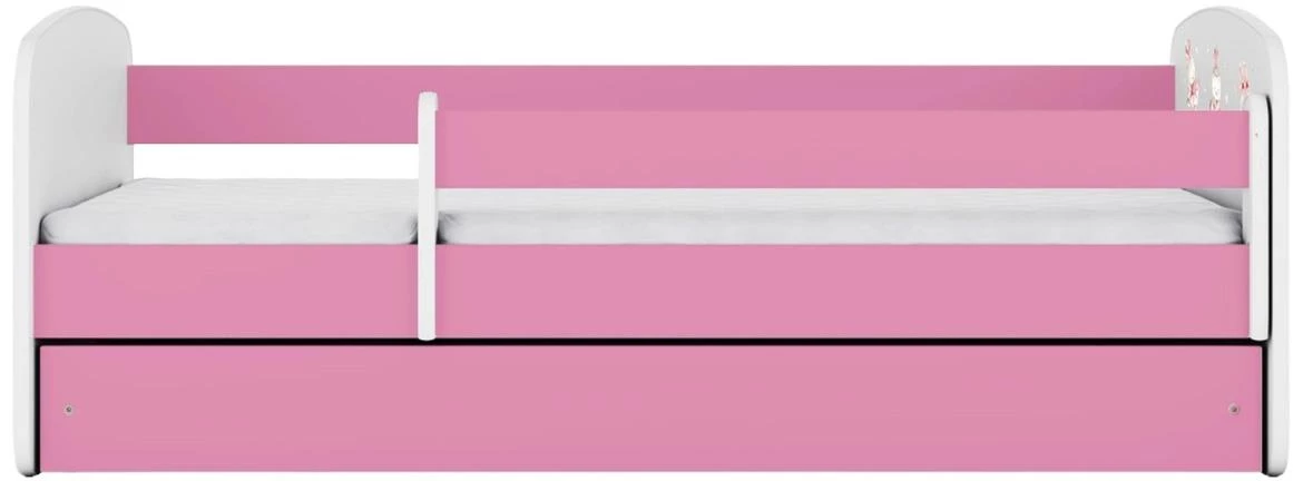 Babydreams decji krevet sa podicom 90x184x61 cm rozi