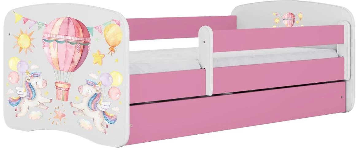 Babydreams decji krevet sa podicom 90x164x61 cm ružicasti