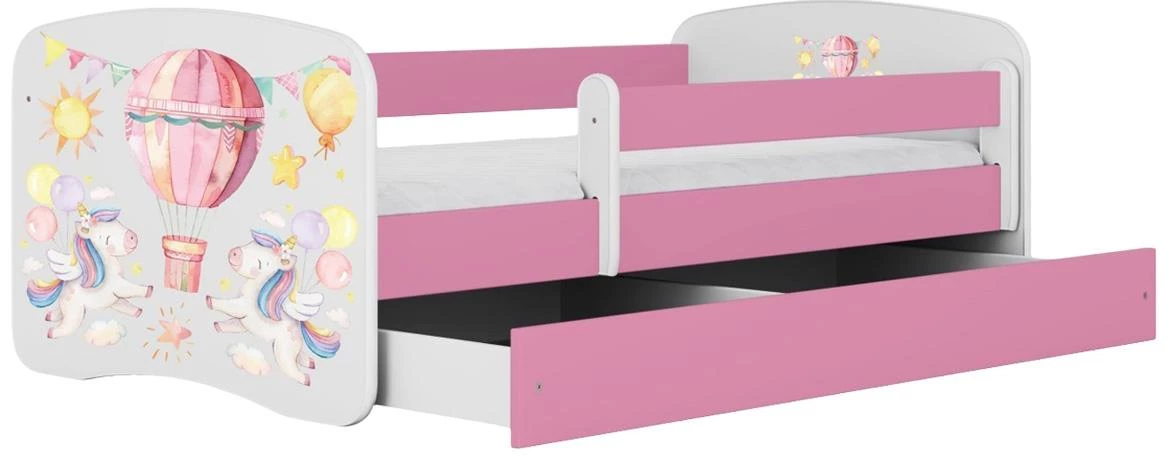 Babydreams decji krevet sa podicom 90x164x61 cm ružicasti