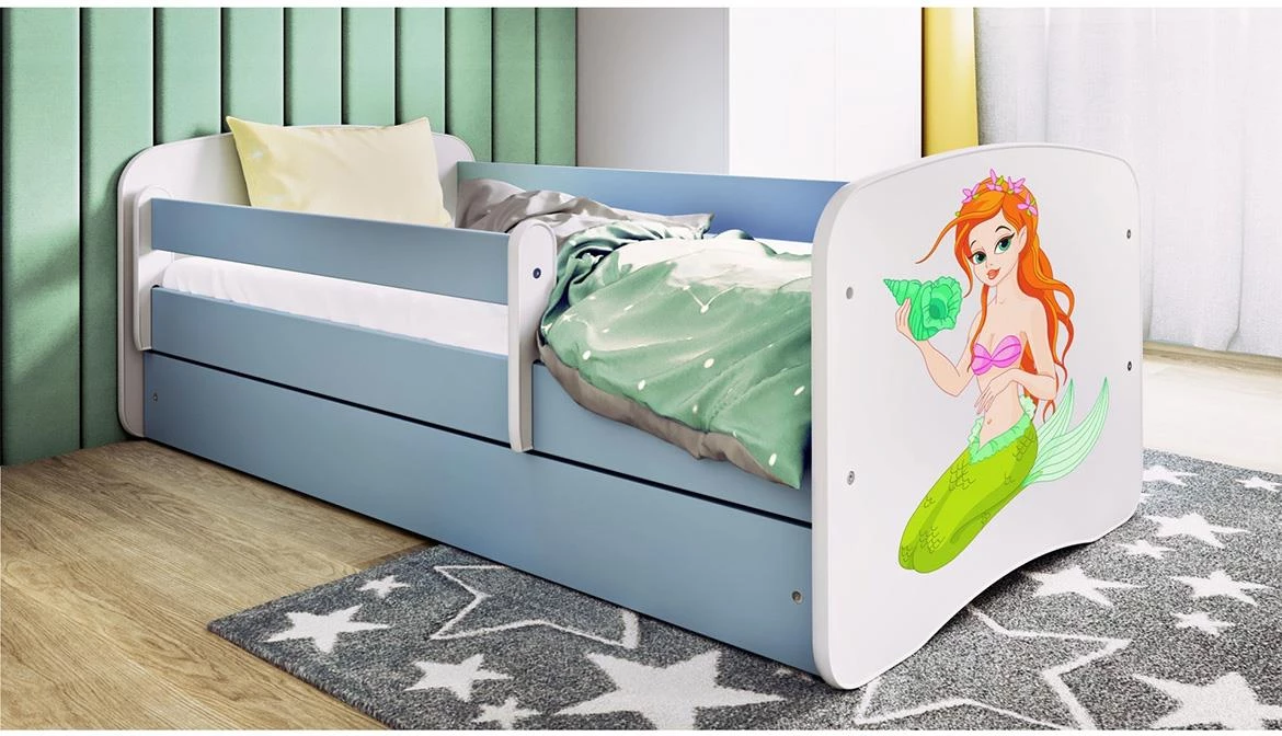 Babydreams decji krevet sa podicom 80x144x61 cm plavi