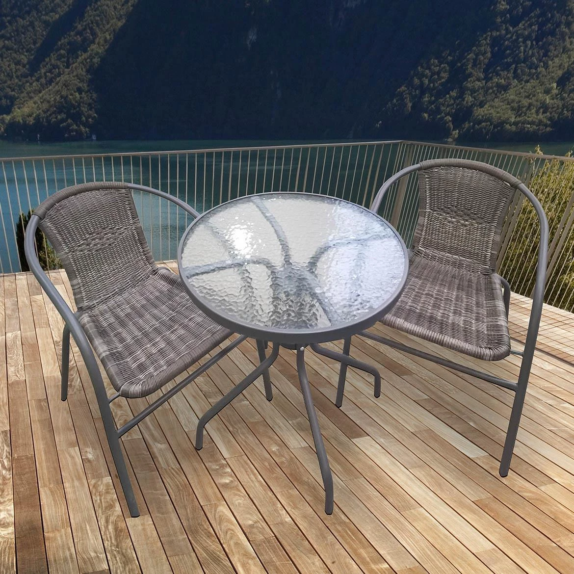 Bistro baštenski sto D60x70 cm, braon