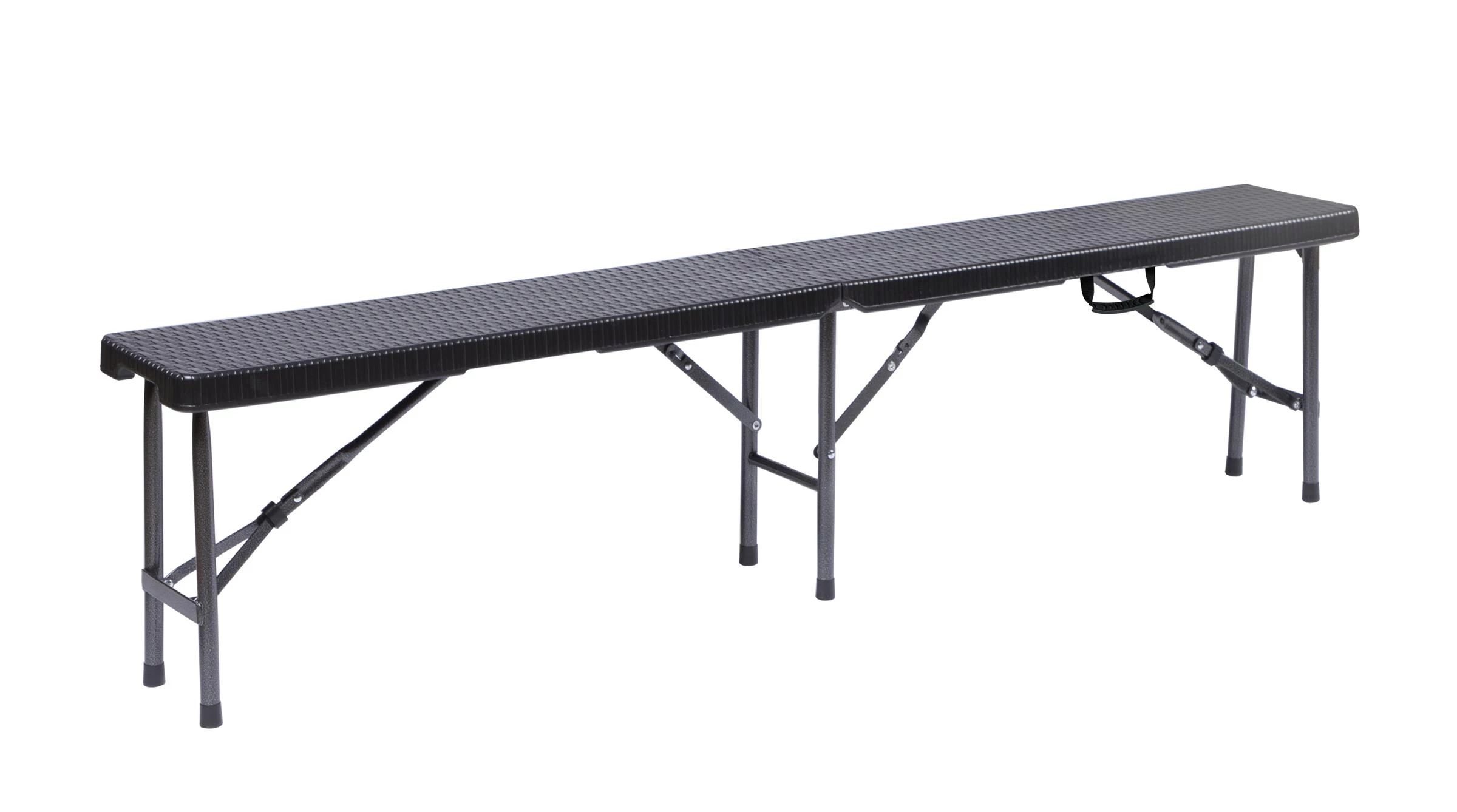 Sklopiva klupa 180x25x43 cm, crna