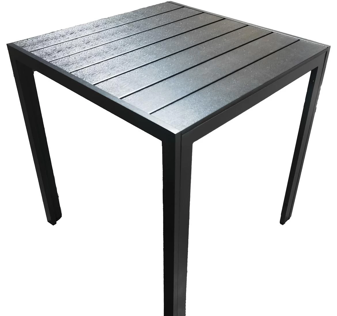 Douglas baštenski sto 70x70 cm, crni