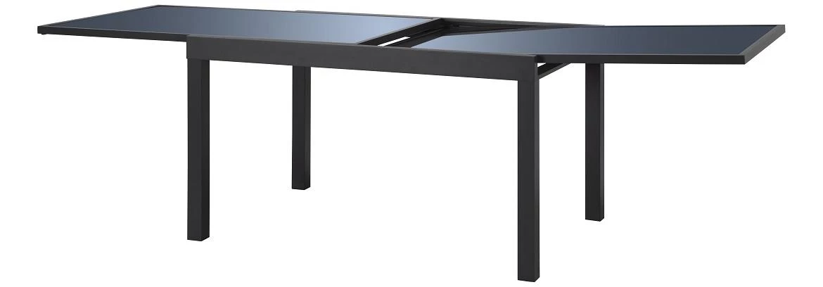 Alu baštenski sto na razvlacenje 135(270)x90x75 cm, siva