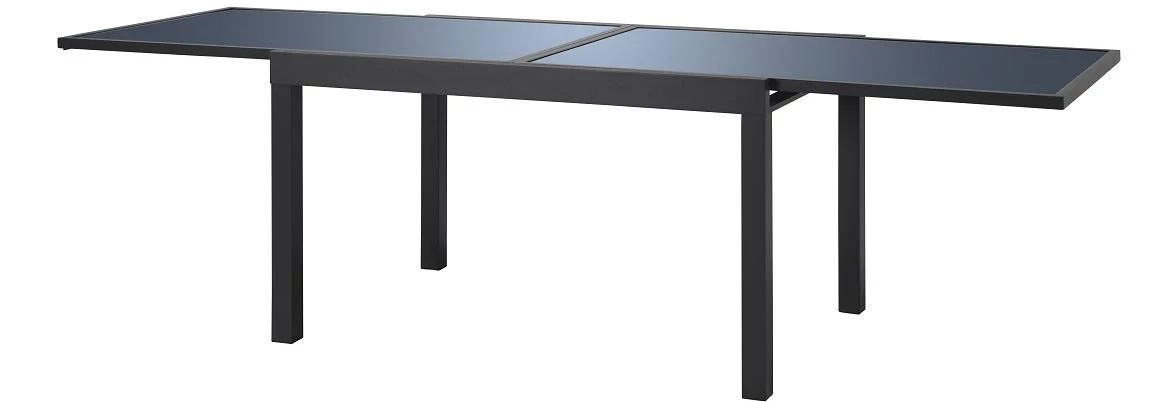 Alu baštenski sto na razvlacenje 135(270)x90x75 cm, siva