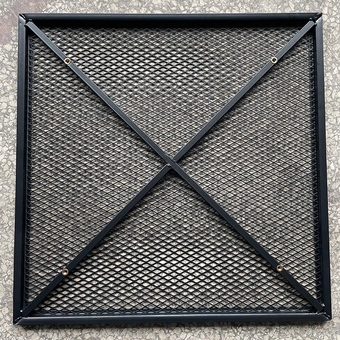 Baštenski metalni sto D60x71 cm, crni