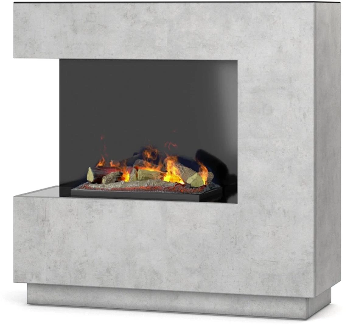 Elektricni kamin Zen Left 400/600 beton