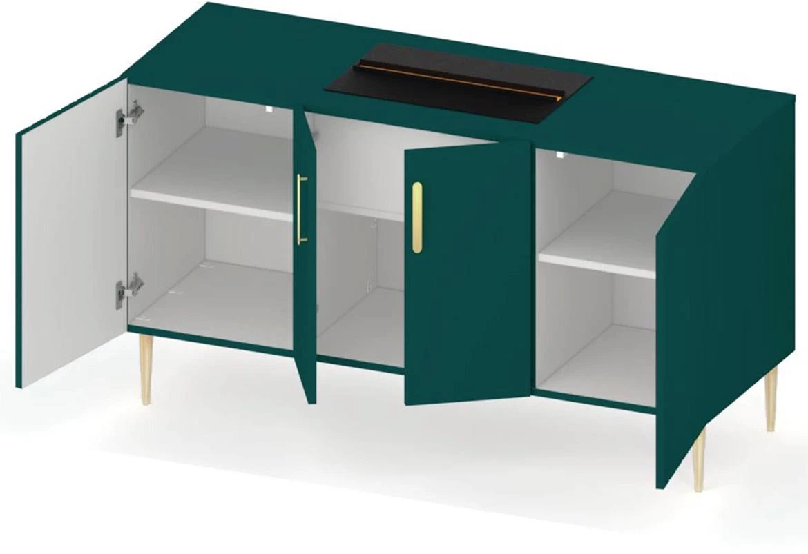 Elektricni kamin Prins 500 Green Glass