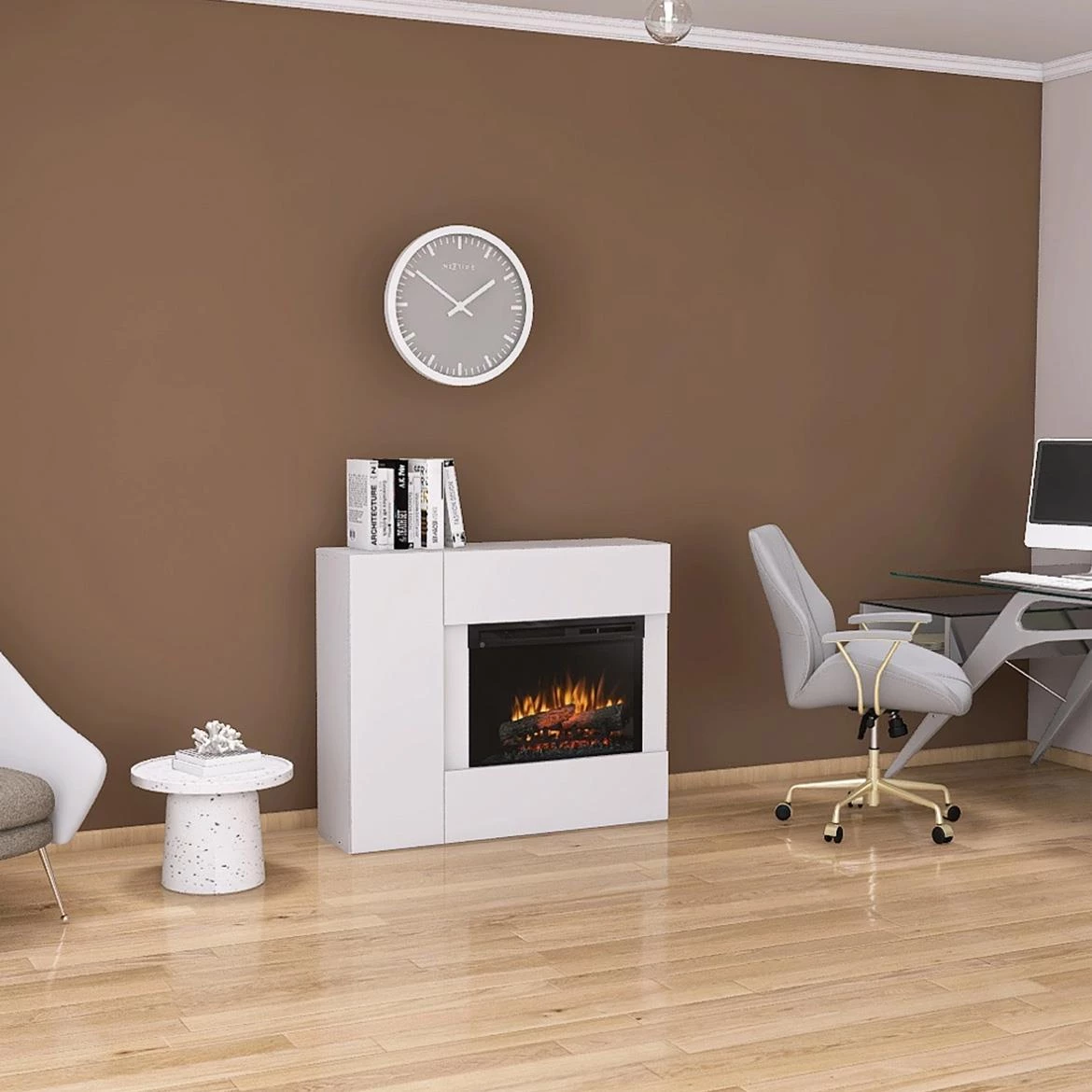 Elektricni kamin Bia 26 bijeli