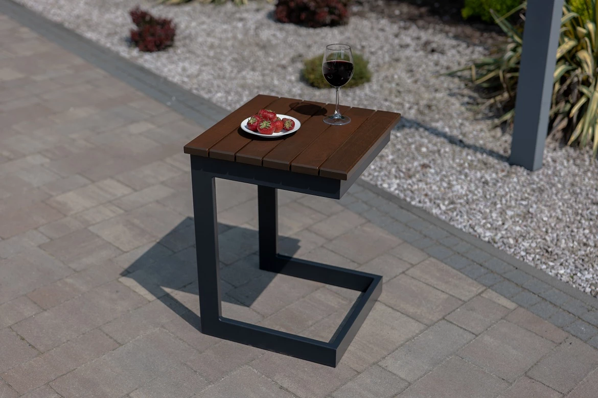 Baštenski stocic 43x43x57 cm, ružino drvo