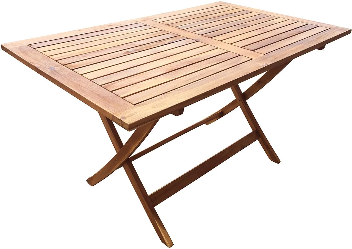 Baštenski drveni sto 130x80x72 cm, natur