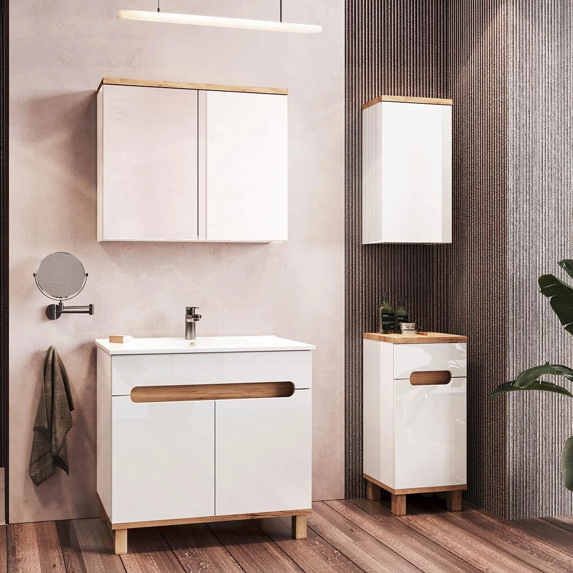 Ovo kupatilska baza 79,7x45,6x80 cm bela