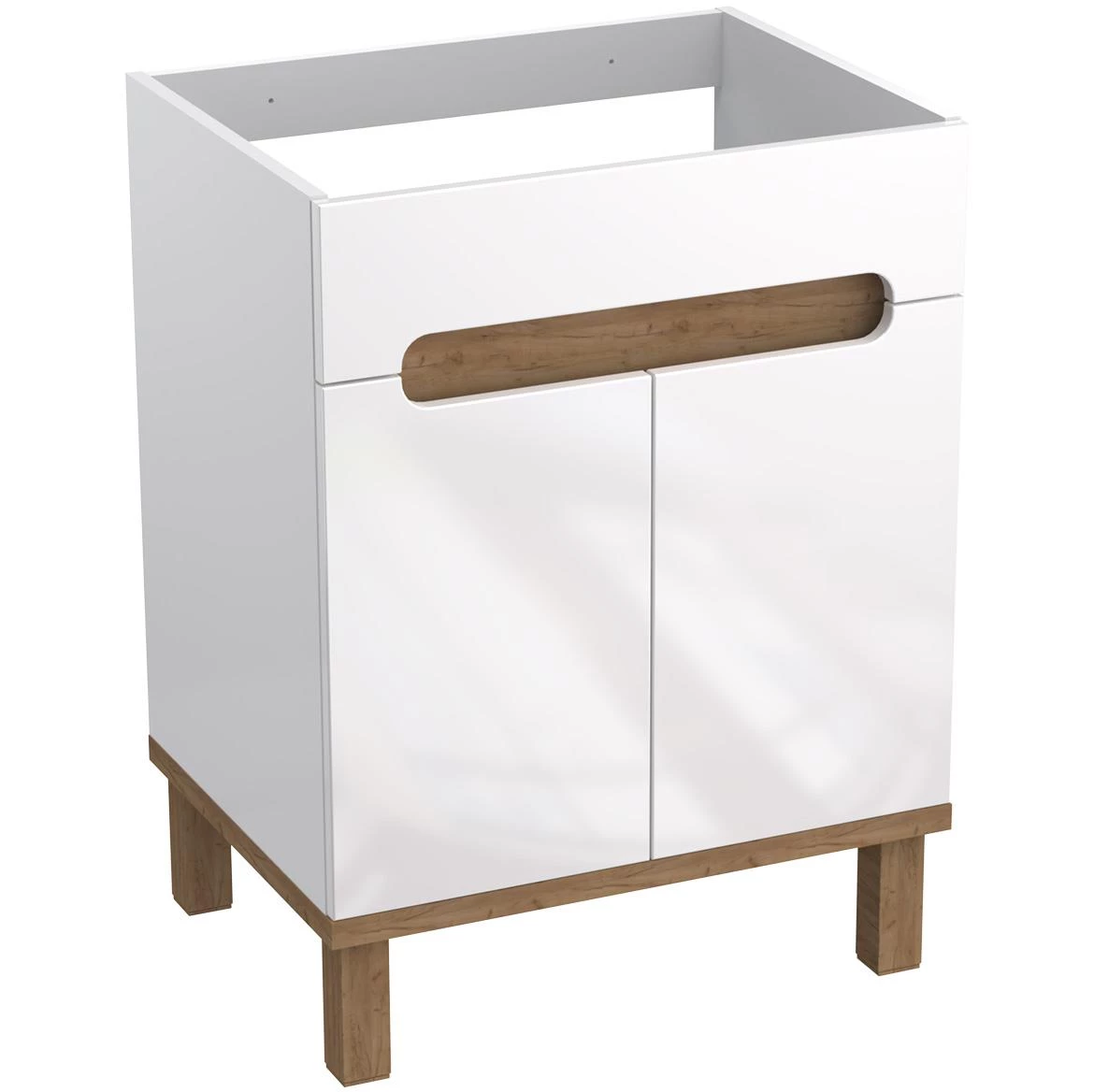 Ovo kupatilska baza 59,7x45,6x80 cm bela