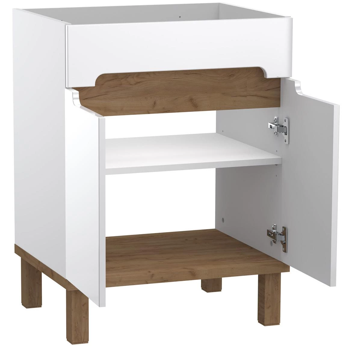 Ovo kupatilska baza 59,7x45,6x80 cm bela