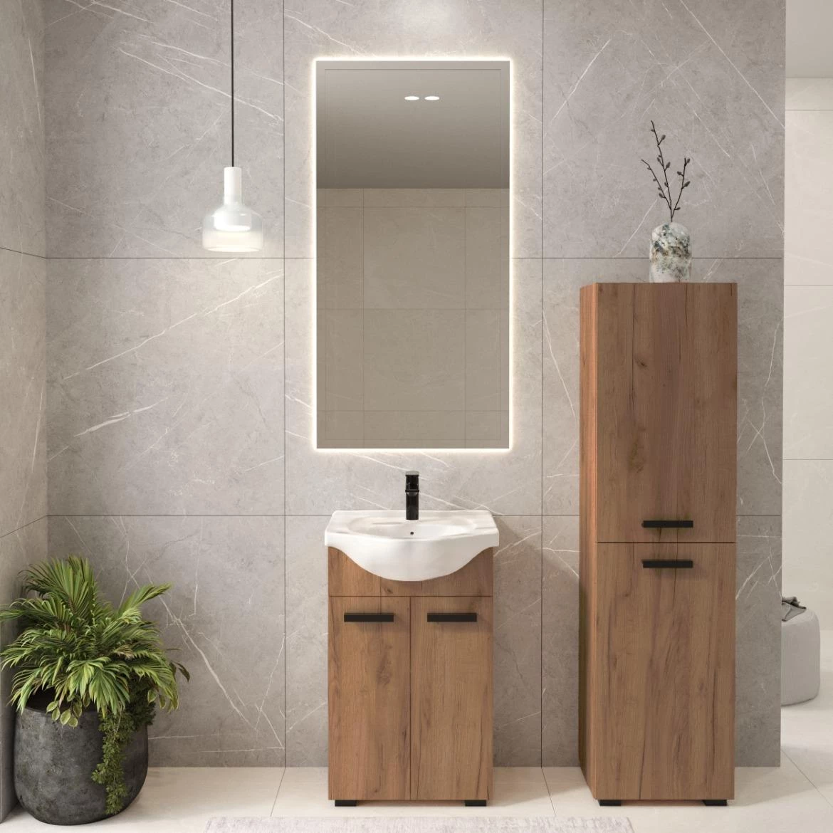 Plain baza sa umivaonikom 65x43x82 cm natur