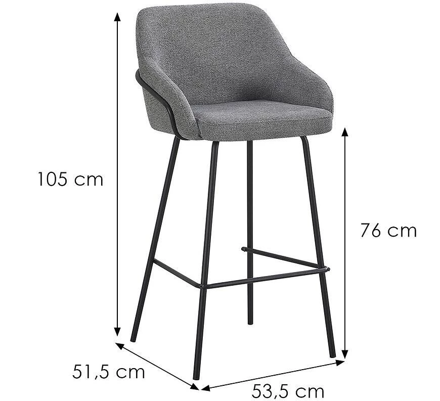 Barska stolica Kira 12639 siva