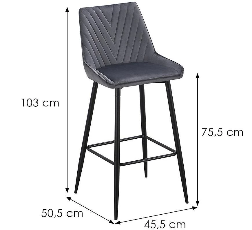 Barska stolica Melo 12637 siva