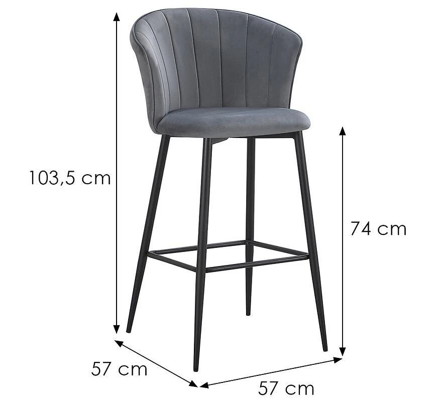 Rumi 12635 barska stolica siva