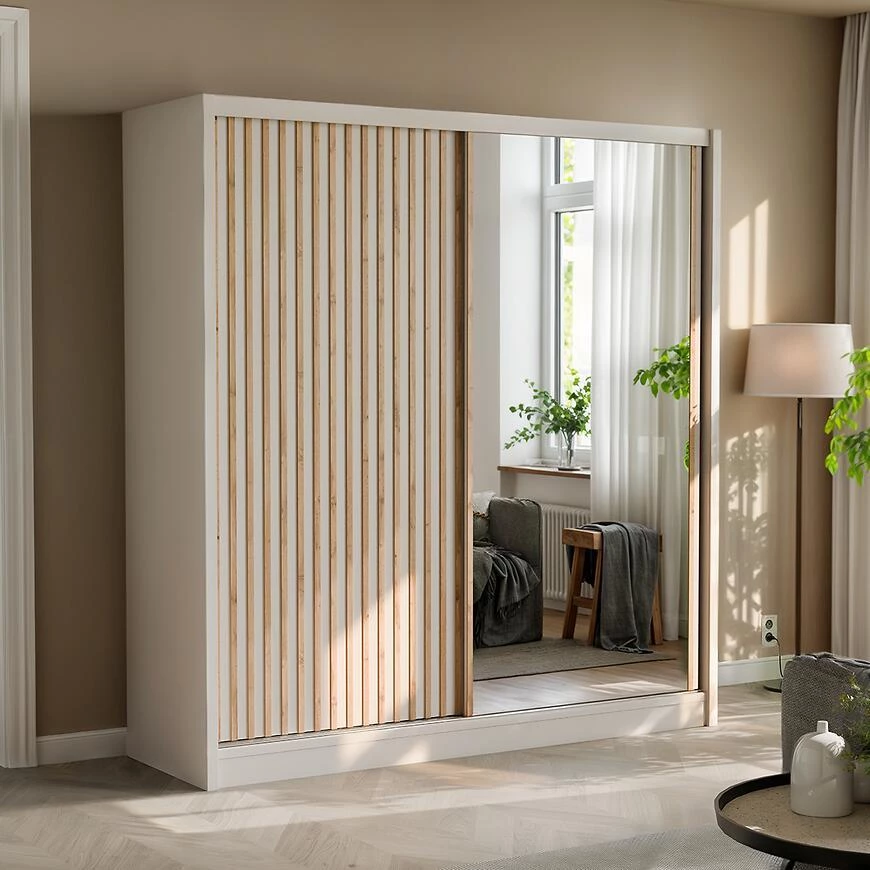 London Lux 203 ormar 61x203x215 cm  kašmir / wotan hrast