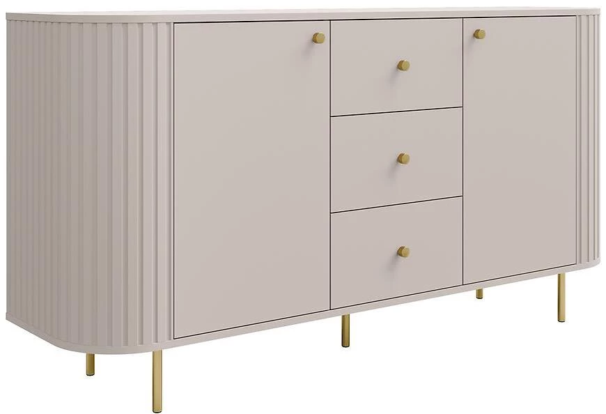 Ovalio 823 25 3s komoda, 42.3x164.6x85.4 cm pesak/bež