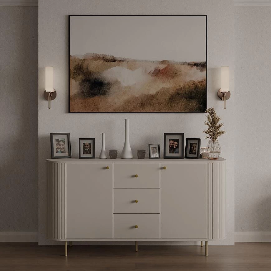 Ovalio 823 25 3s komoda, 42.3x164.6x85.4 cm pesak/bež