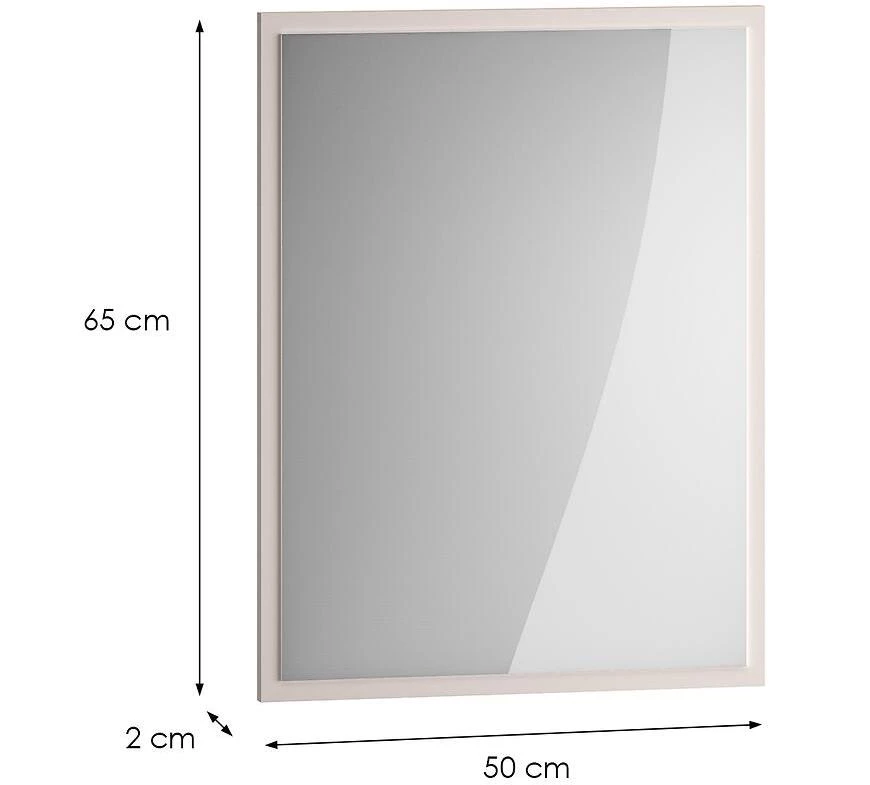 Voco 09 ogledalo,  2x49x65 cm hrast cremona/kašmir
