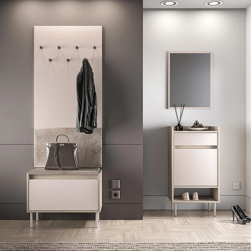 Voco 08 vješalica za kapute, 6x69x143 cm cremona hrast/kašmir