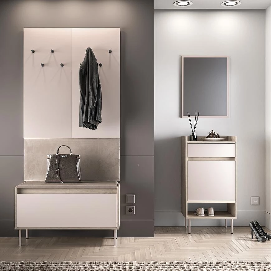 Voco 07 vješalica za kapute, 6x90x143 cm cremona hrast/kašmir