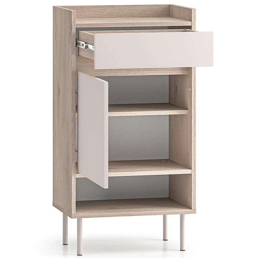 Voco 04 ormaric za cipele, 34x50x95 cm hrast cremona/kašmir