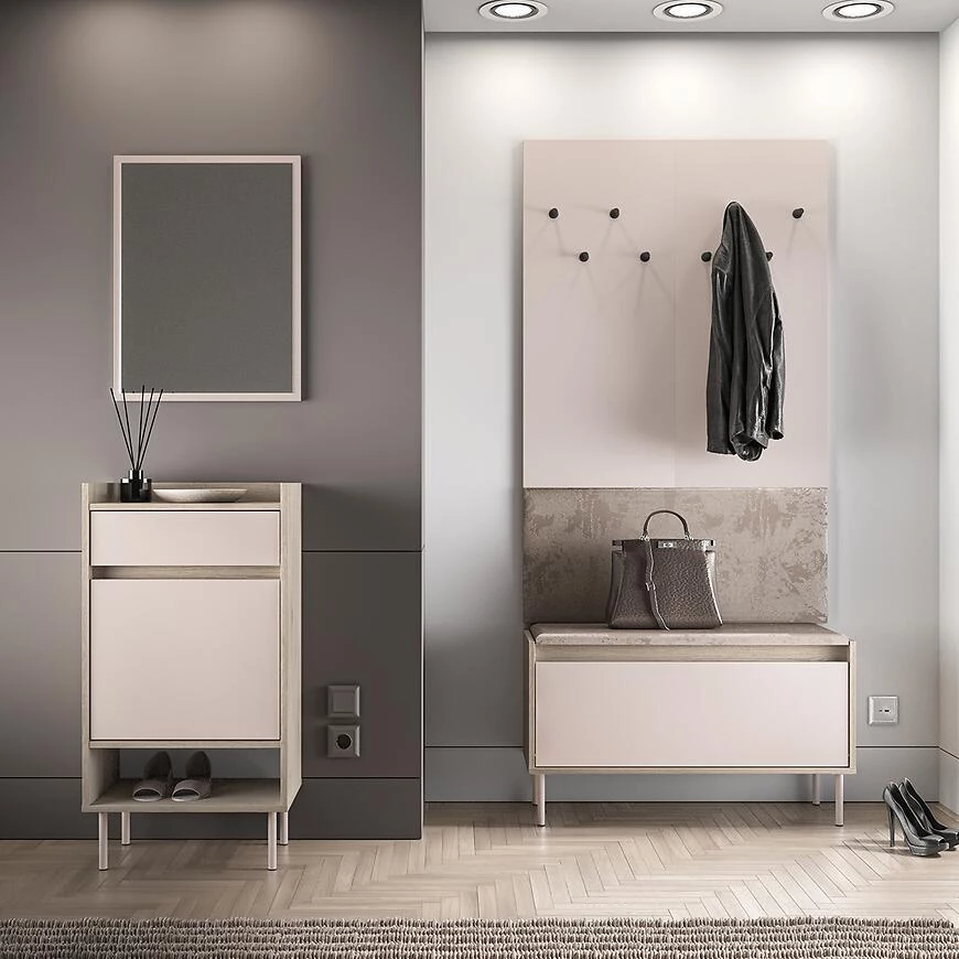 Voco 04 ormaric za cipele, 34x50x95 cm hrast cremona/kašmir