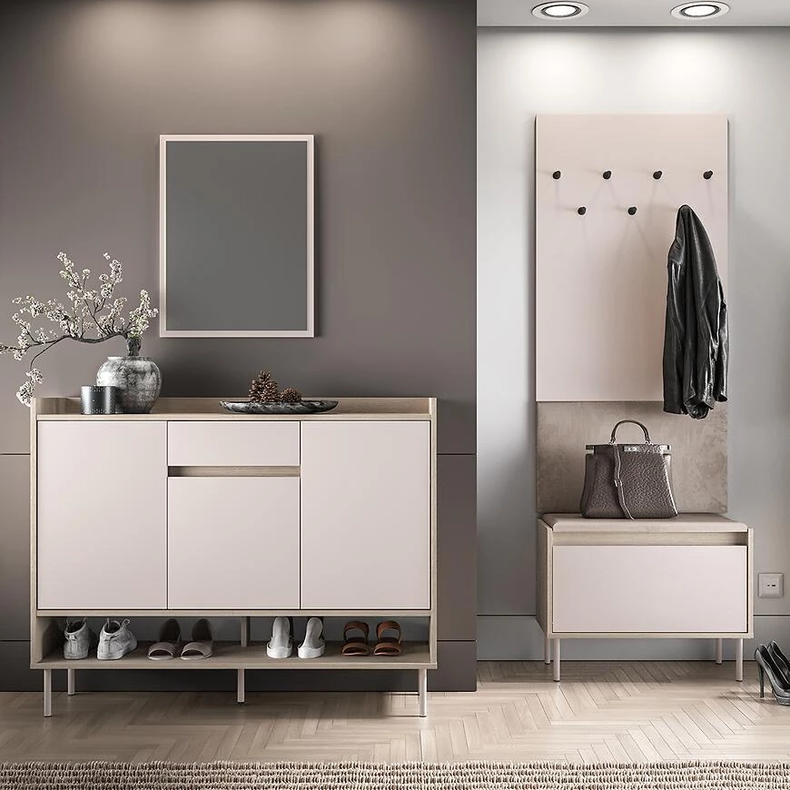 Voco 02 ormaric za cipele, 34x120x95 cm hrast cremona/kašmir