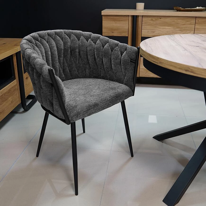 Asti Re?ven-15 stolica tamno siva