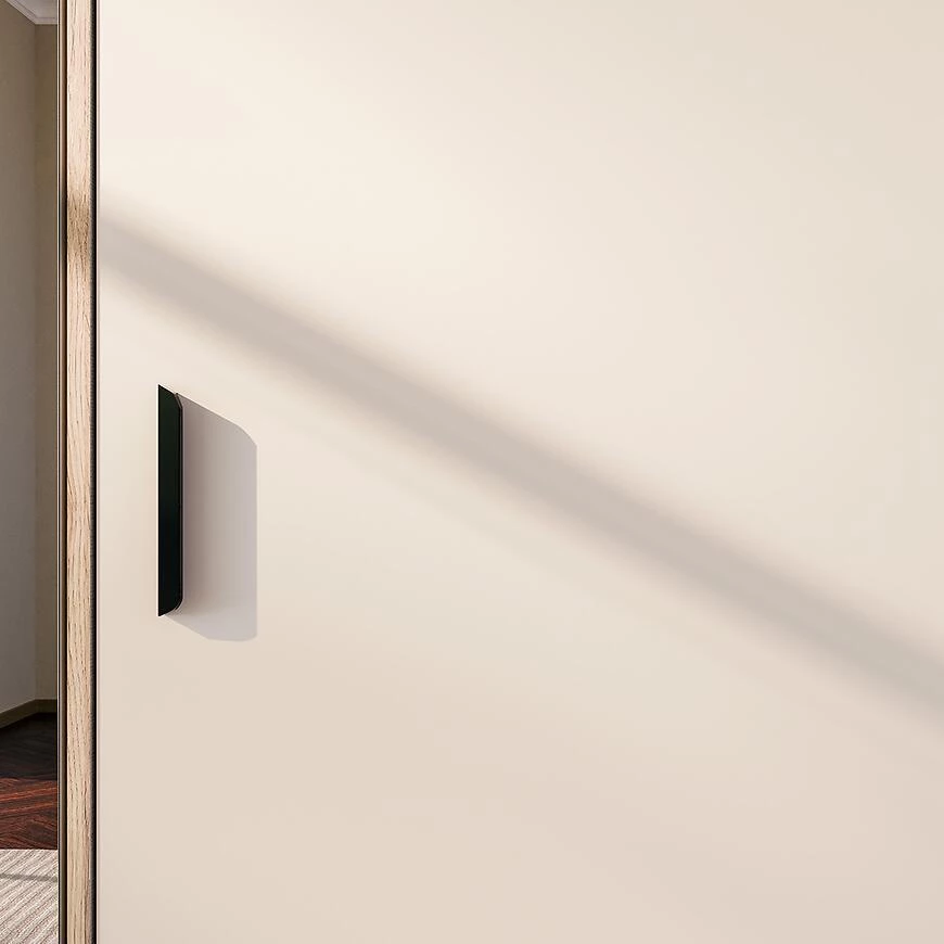 Mokkaro otklopni ormar Moks846-M802, 205.9x52.7x200.1 pijesak/hrast maulvela