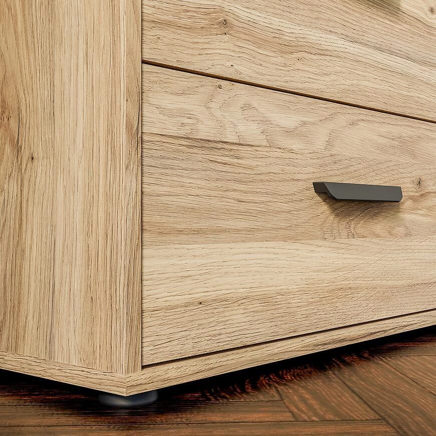 Mokkaro otklopni ormar Moks838-M802, 144.4x52.7x200.1 pijesak/maulvela hrast